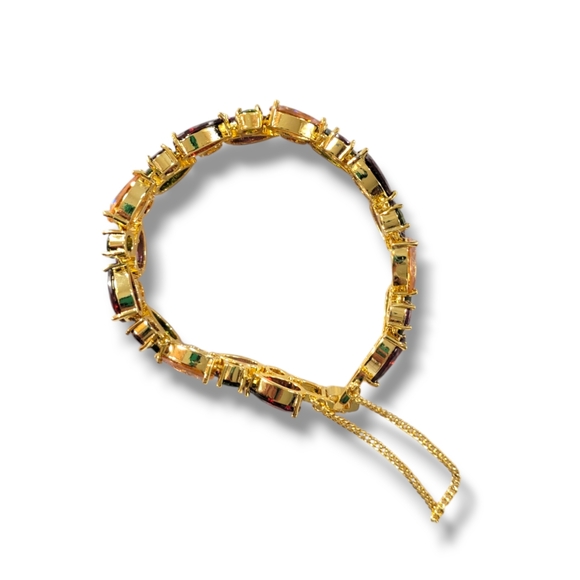 ✨️HP✨️Daniel Steiger | NIB Elegant "Nevada Rainbow" Gemstone Bracelet (OS) - Picture 4 of 8